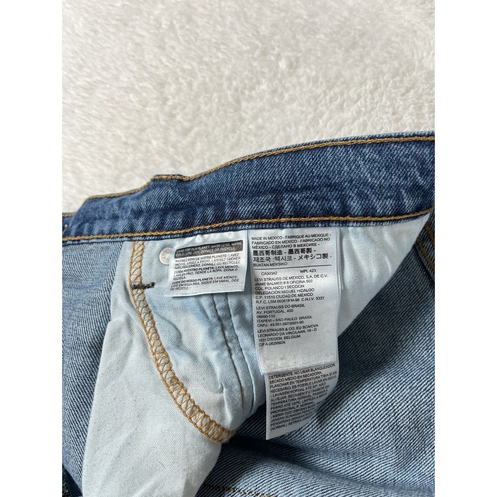 Levi's 502 Regular Tapered Medium Wash Denim Jeans Mens size 38X32 (41x32) - Picture 5 of 10